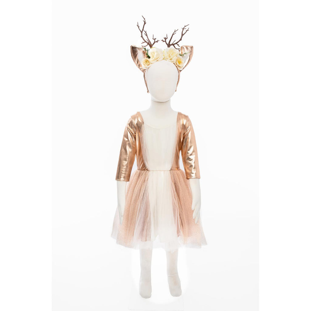 Great Pretenders Woodland Deer Dress With Headpiece Size 5-6