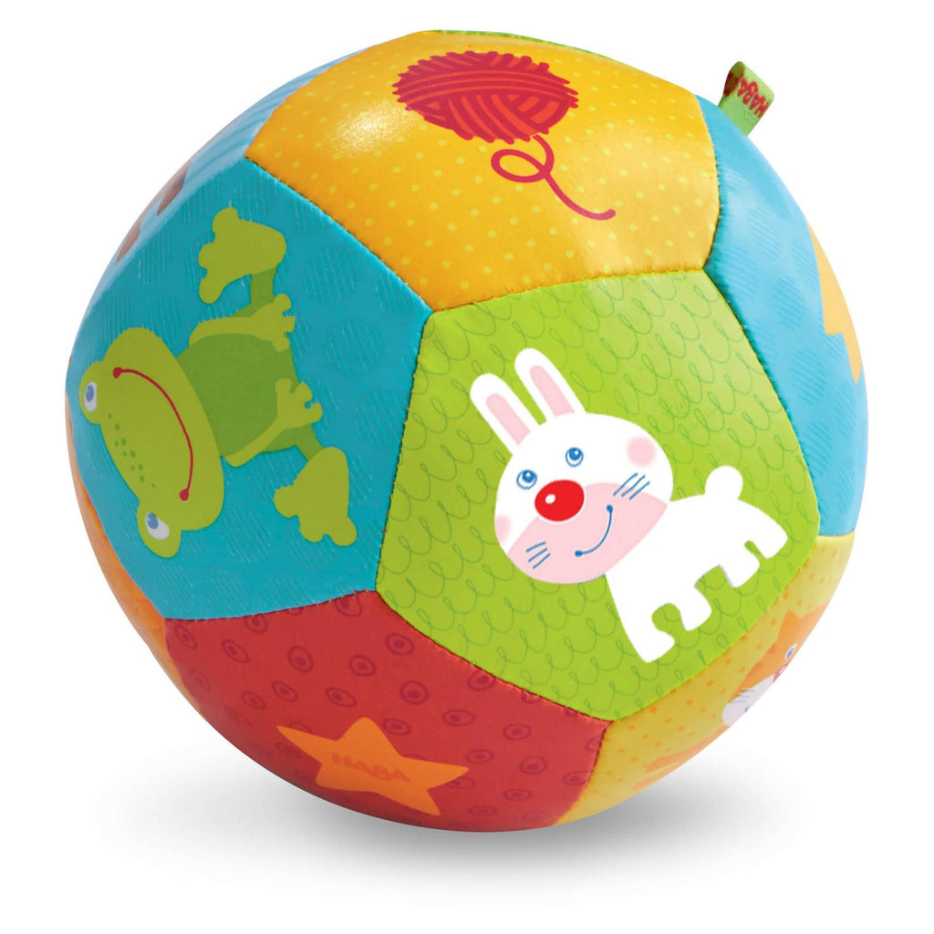 HABA Animal Friends 4.5 Inch Soft Baby Ball