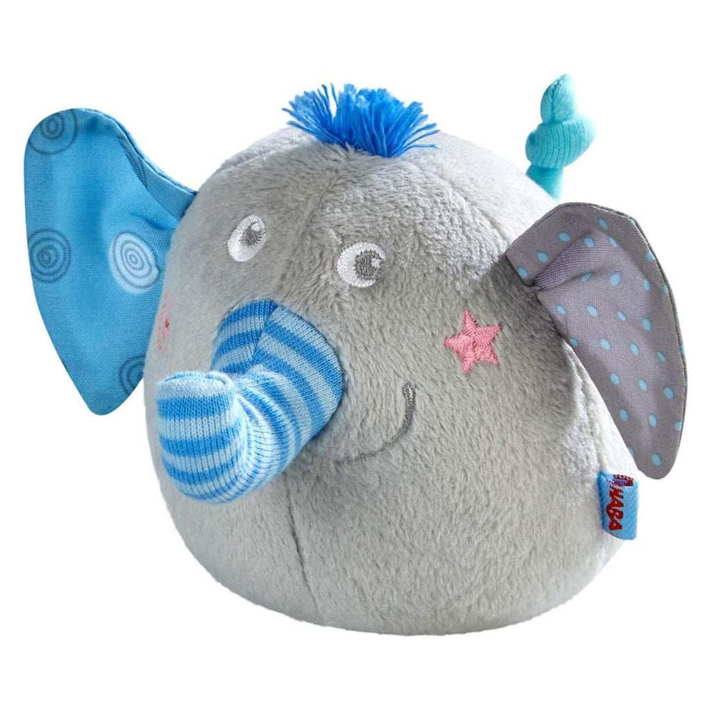 HABA Baby Clutching Toy Nelly The Elephant Blue