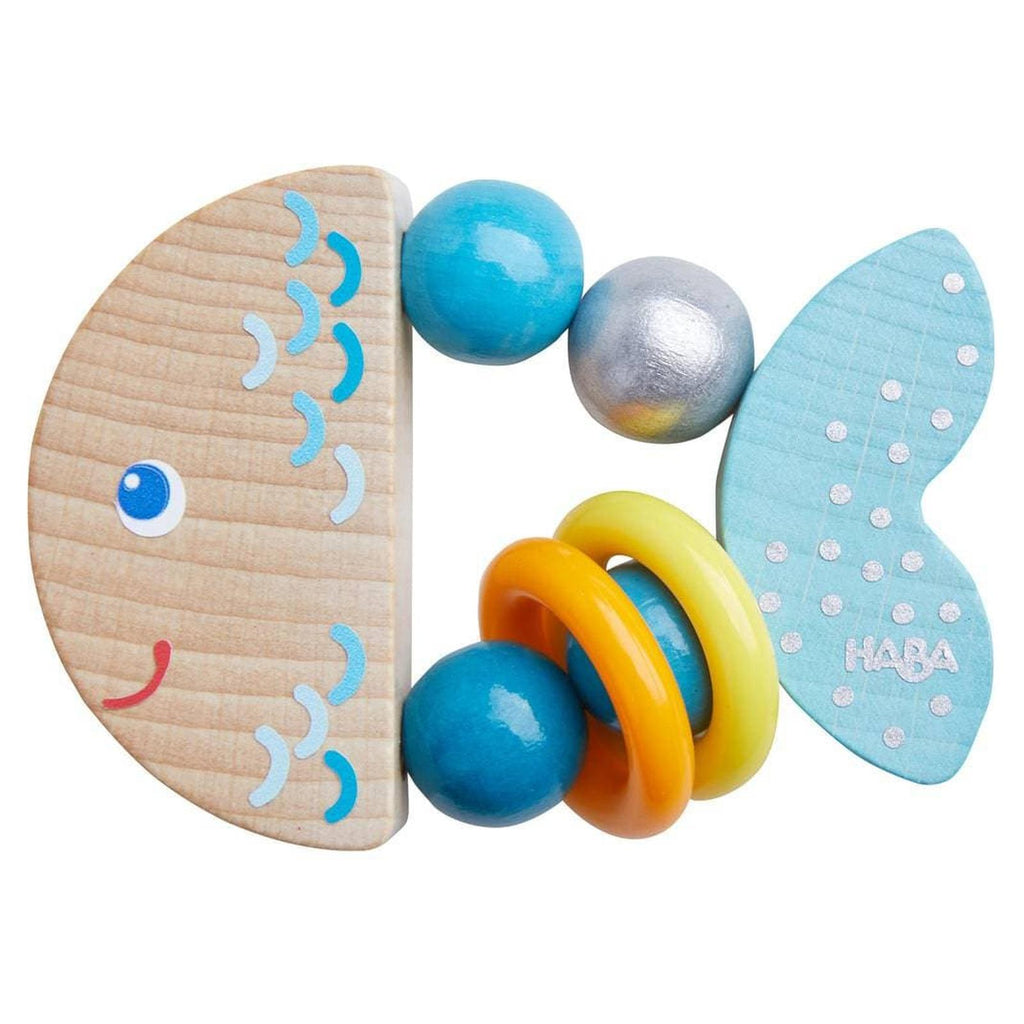 HABA Rattlefish Wooden Baby Rattle