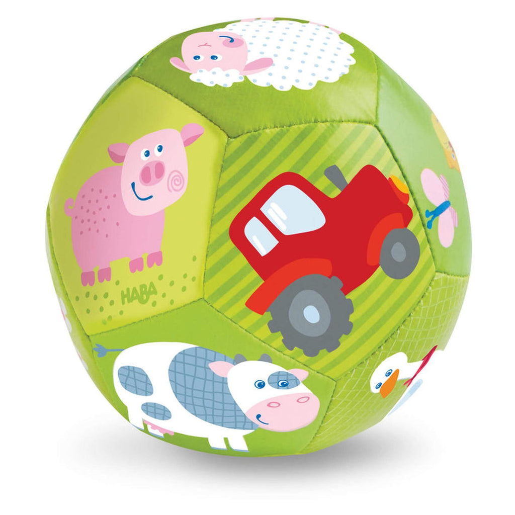 HABA On The Farm 4.5 Inch Soft Baby Ball