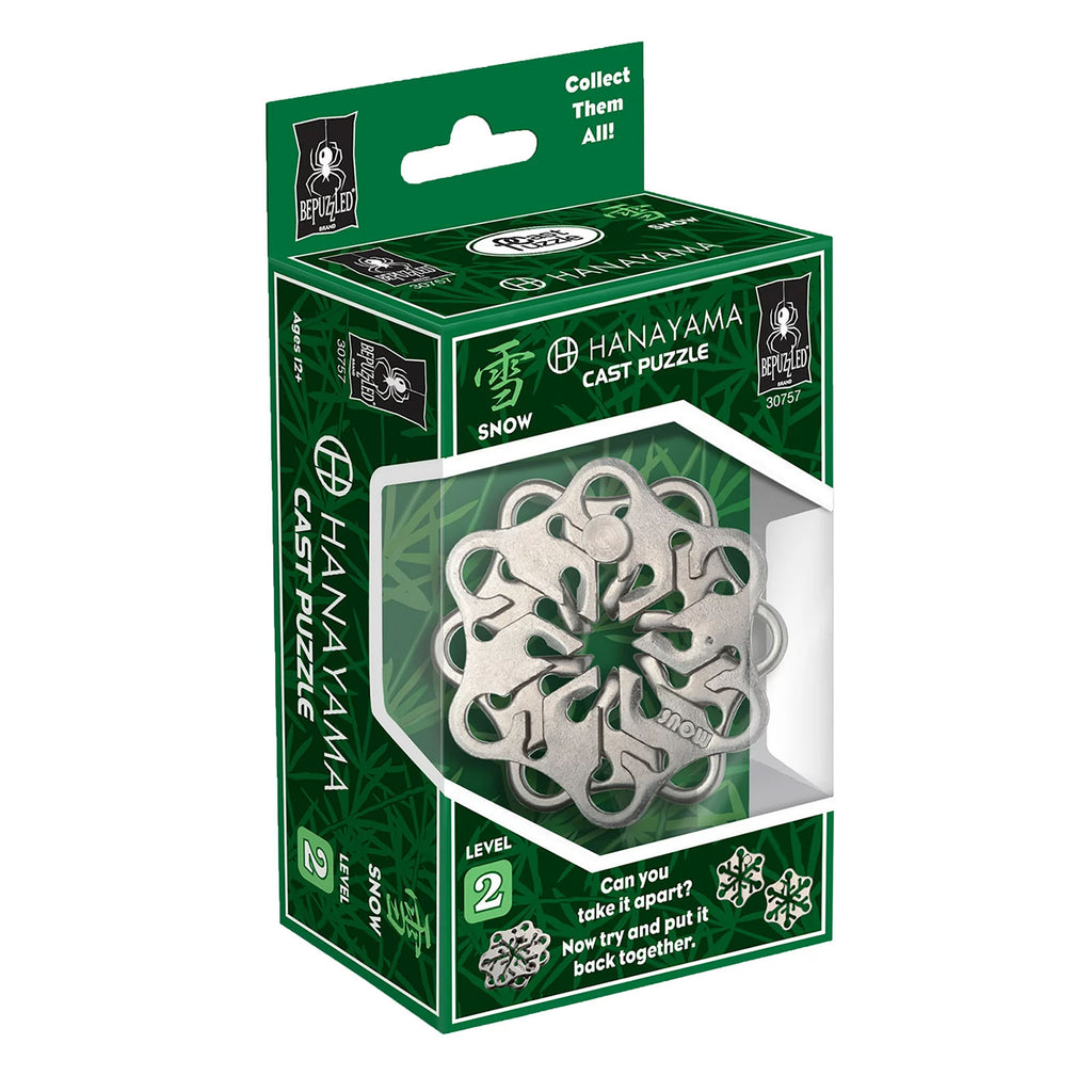 Hanayama Level 2 Snow Cast Brain Teaser Puzzle
