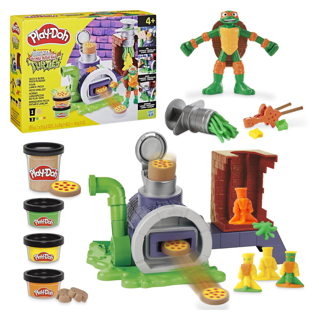 Hasbro Play-Doh Tales Of The Teenage Mutant Ninja Turtles Slice And Blast Pizza Playset