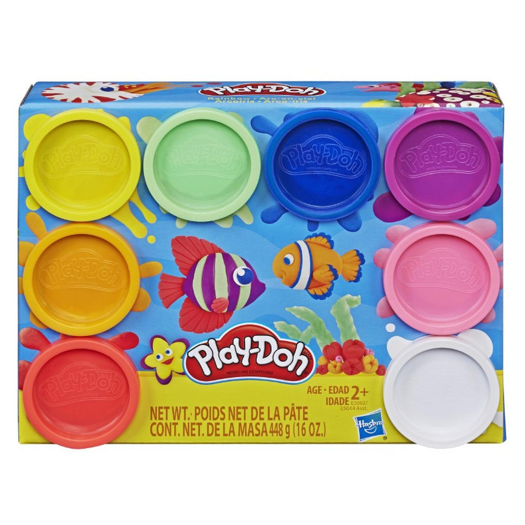 Play Daow Hasbro Play-Dow Rainbow Modeling Compound 8 Color Set – Radar Toys