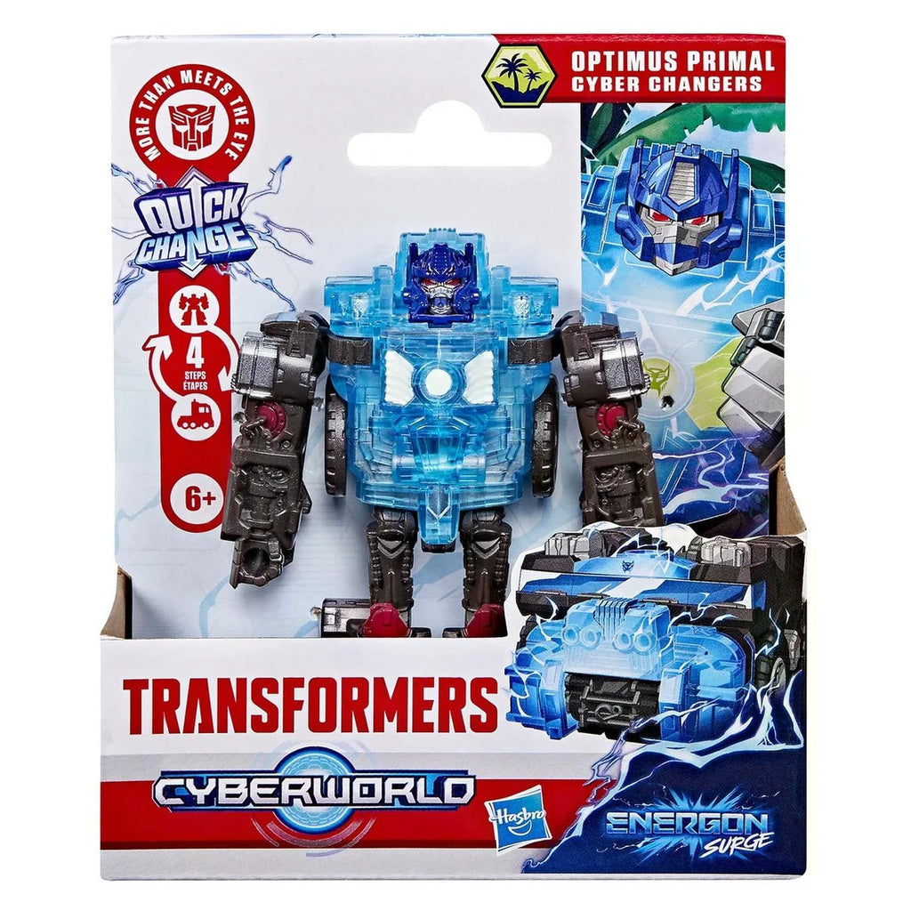Hasbro Transformers Cyberworld Optimus Primal Energon Surge Cyber Changers Action Figure