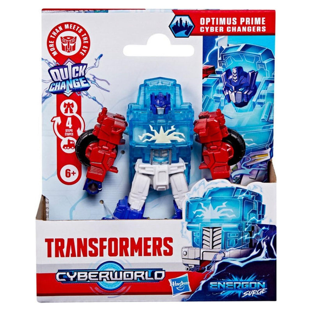 Hasbro Transformers Cyberworld Optimus Prime Energon Surge Cyber Changers Action Figure