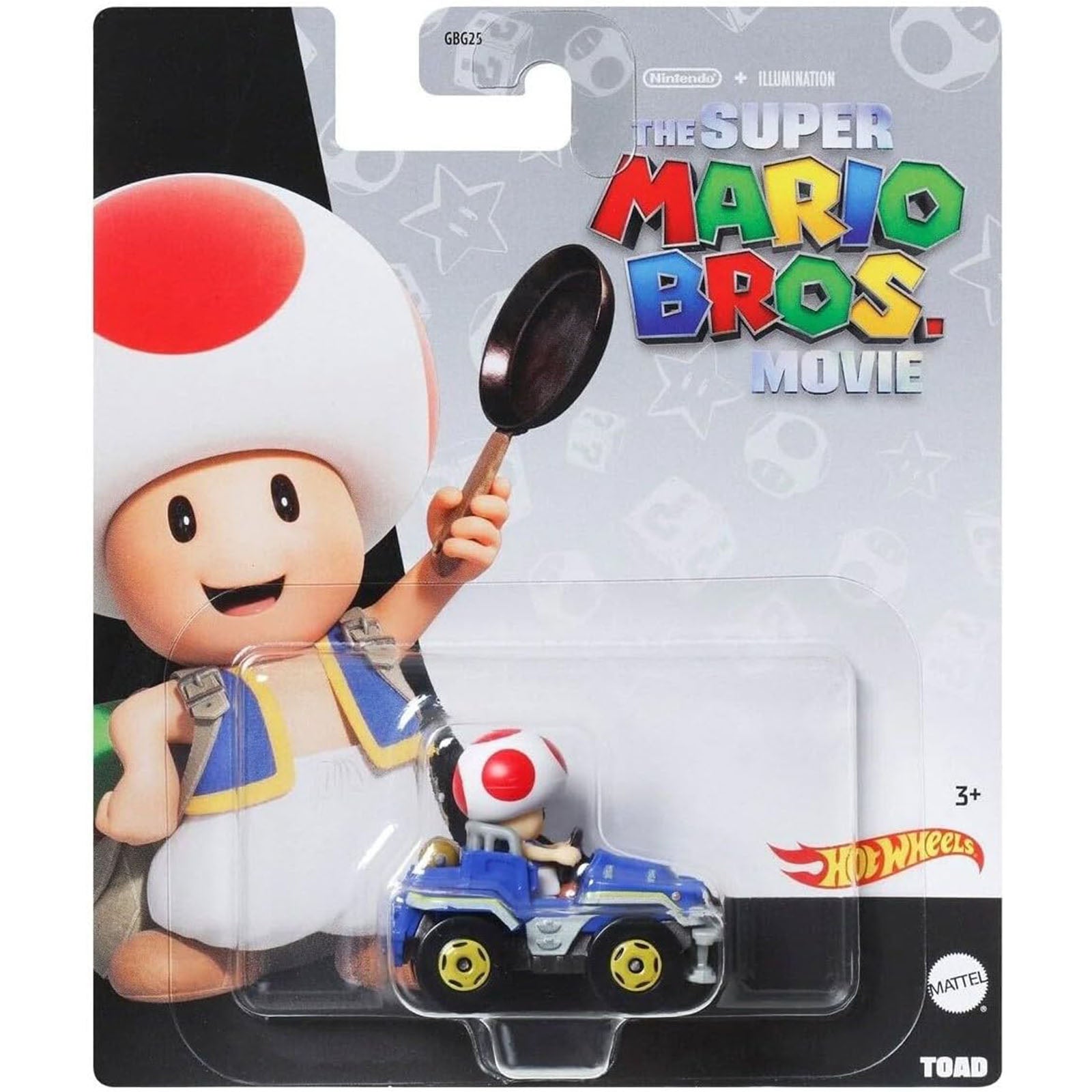 Hot Wheels Super Mario Bros Movie Toad Car