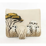 Shagwear Cream Meerkat Small Zipper Wallet