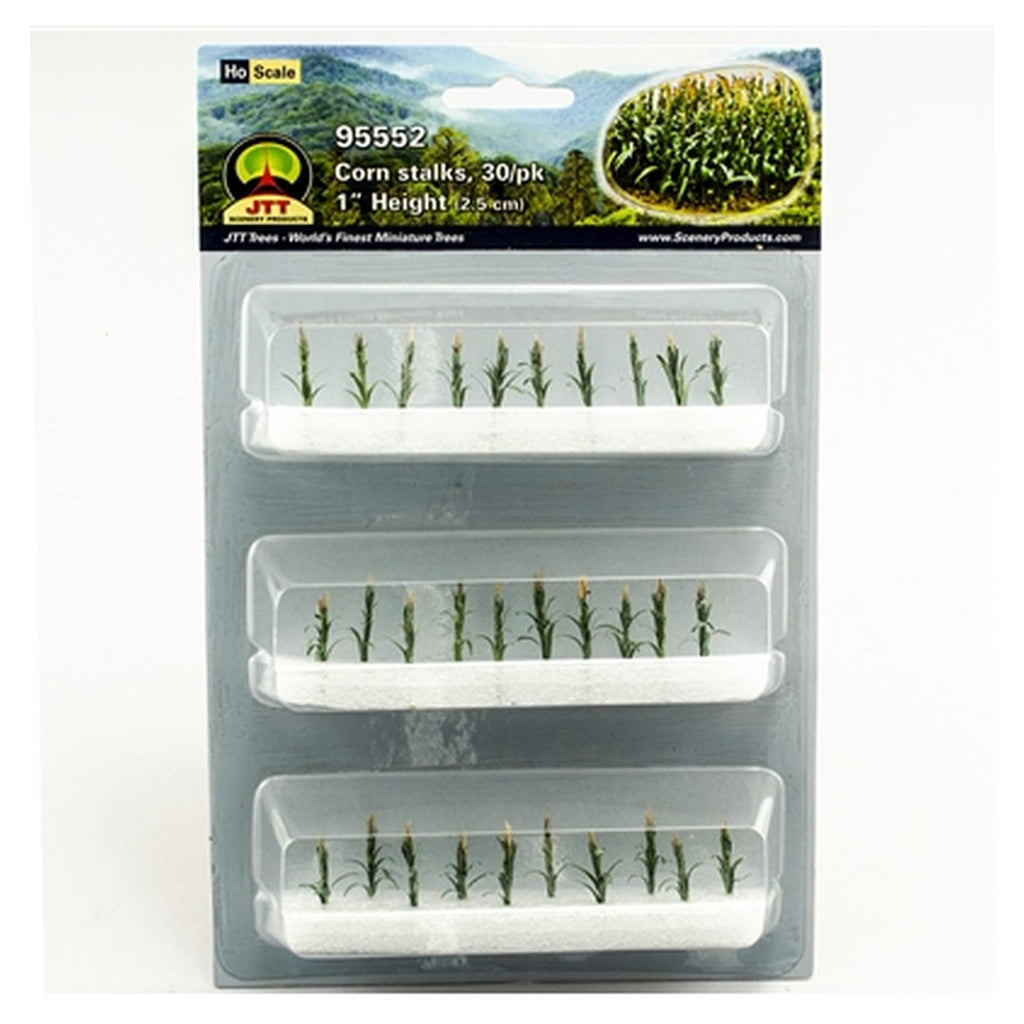 JTT Scenery HO Scale 1 Inch Corn Stalks 30 Piece Set