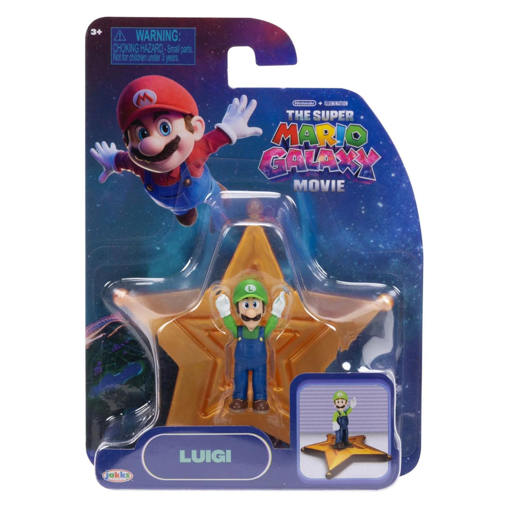 Jakks Pacific Super Mario Galaxy Luigi 1.5 Inch Figure - Radar Toys