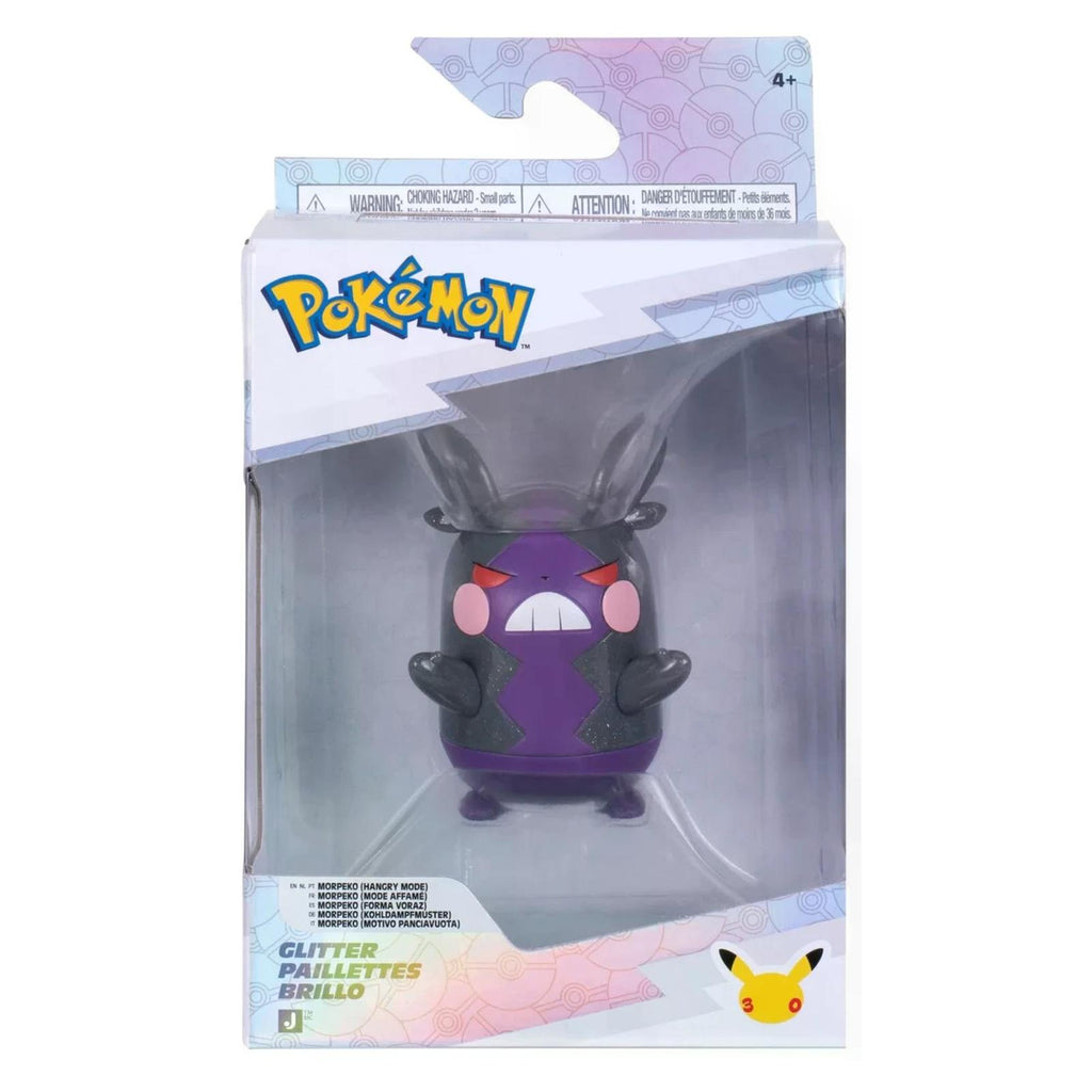 Jazwares Pokemon Glitter Battle Fig Morpeko Hangry Mode Figure