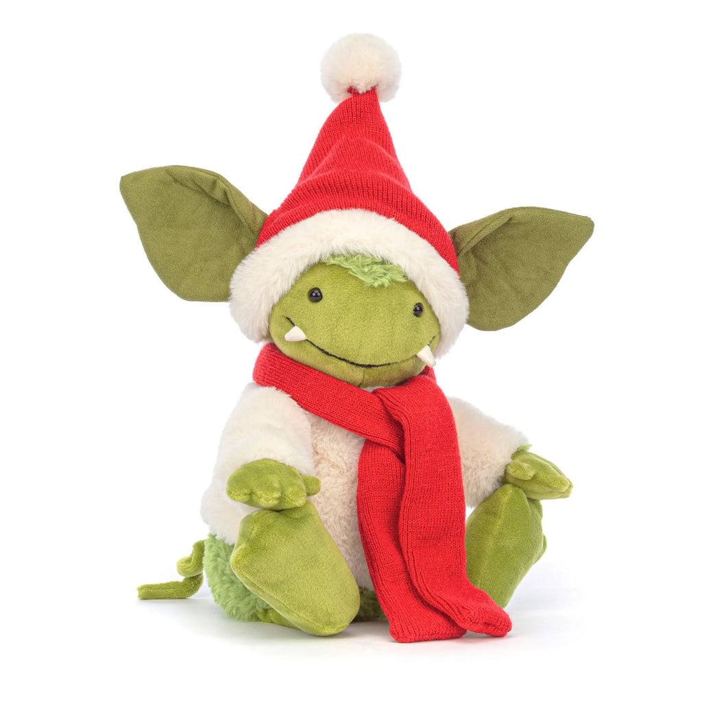 Jellycat Christmas Grizzo 9 Inch Plush