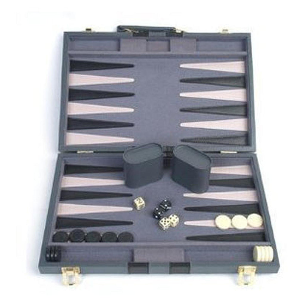 John Hansen Backgammon 15 Inch Travel Case Game