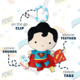 Kid's Preferred DC Superman 7 Inch Plush Activity Toy - Radar Toys