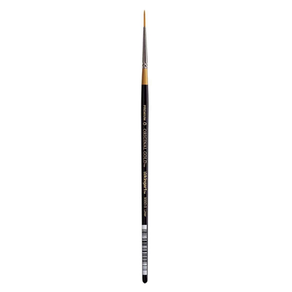 Kingart Original Gold Liner Size Zero Brush - Radar Toys