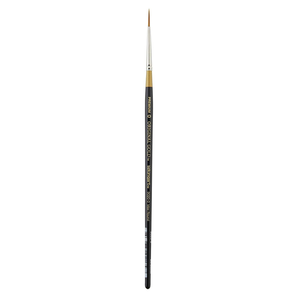 Kingart Original Gold Max Round Size Zero Brush - Radar Toys