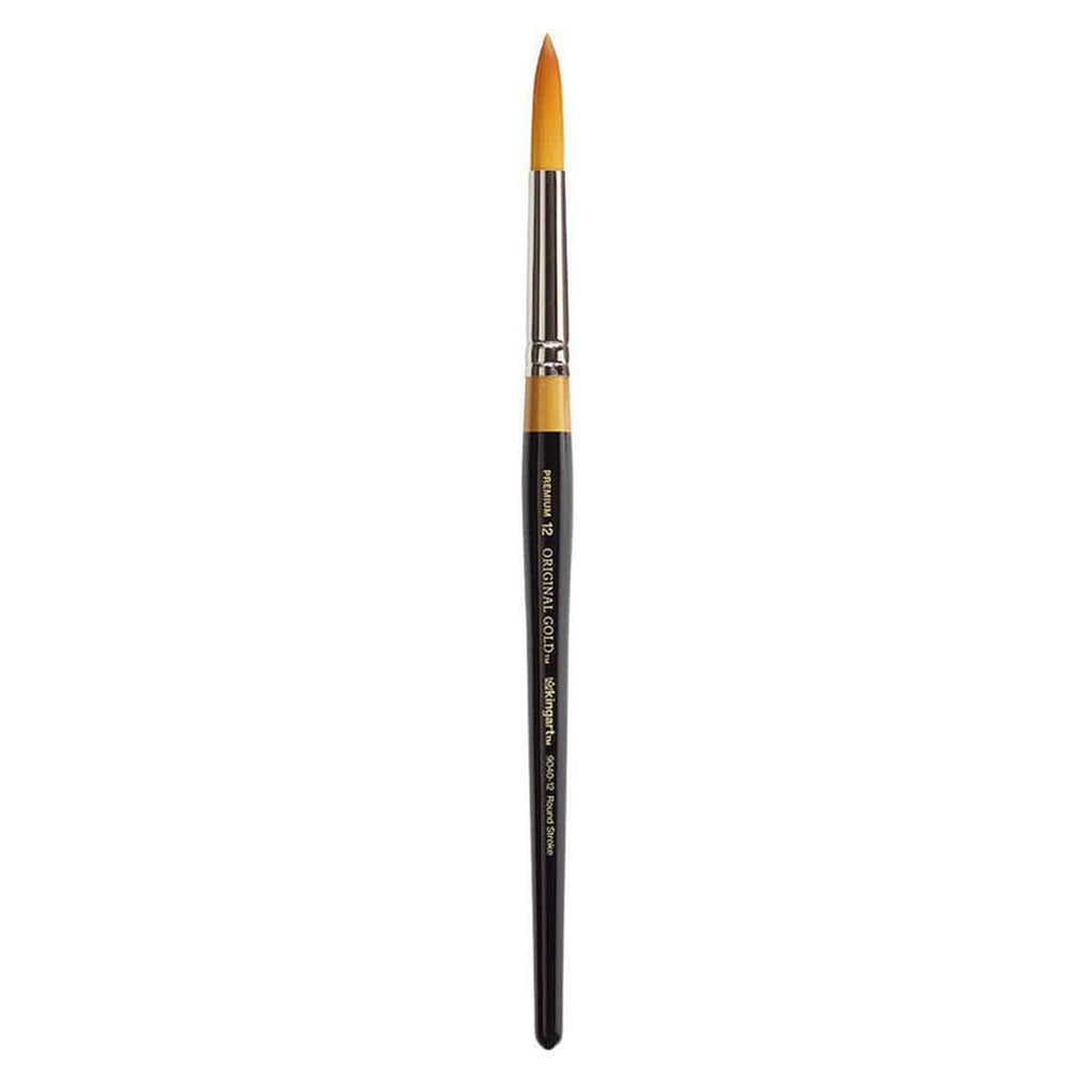 Kingart Original Gold Round Stroke Size Twelve Brush - Radar Toys