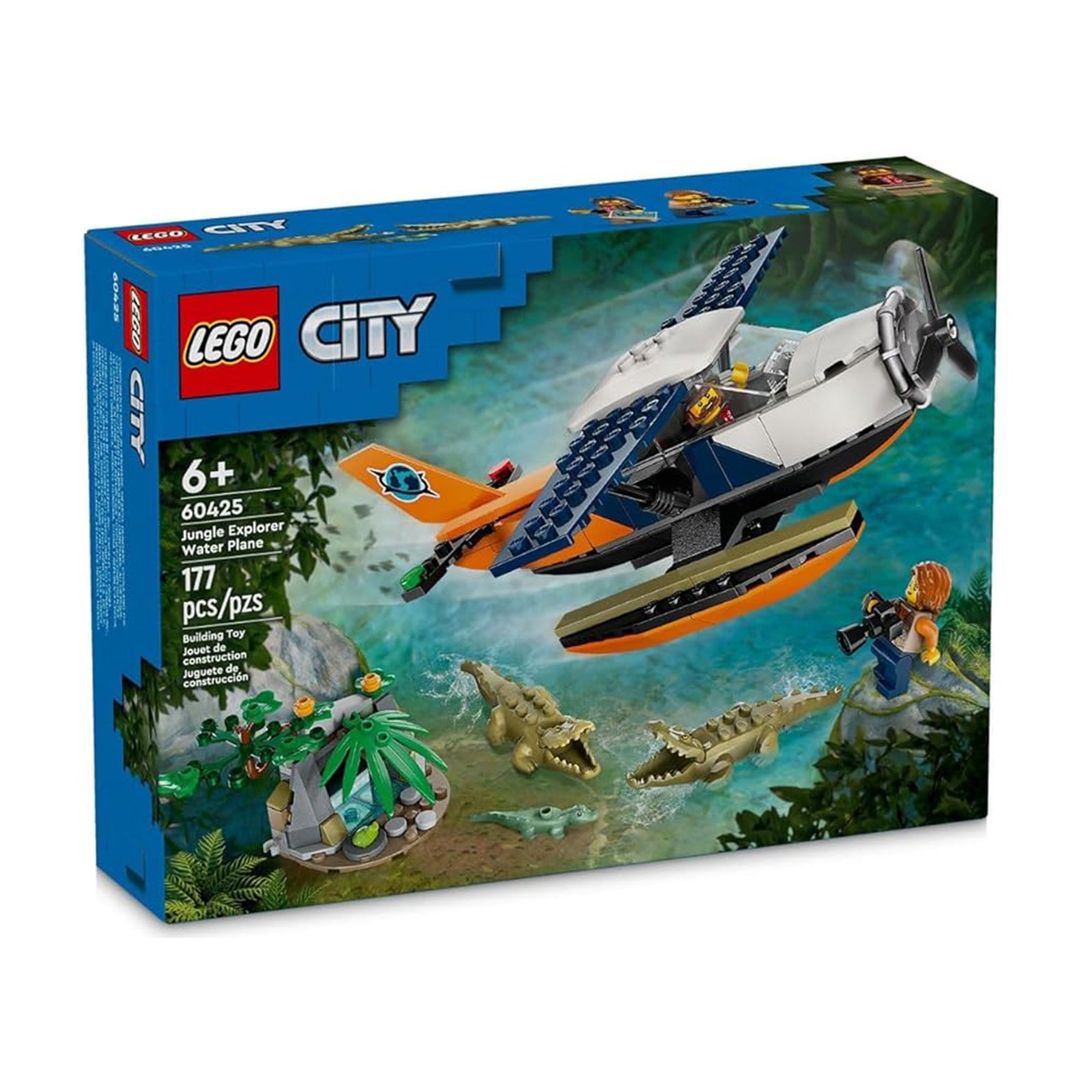 LEGO City Jungle Explorer Water Plane Building Set 60425 Radar Toys