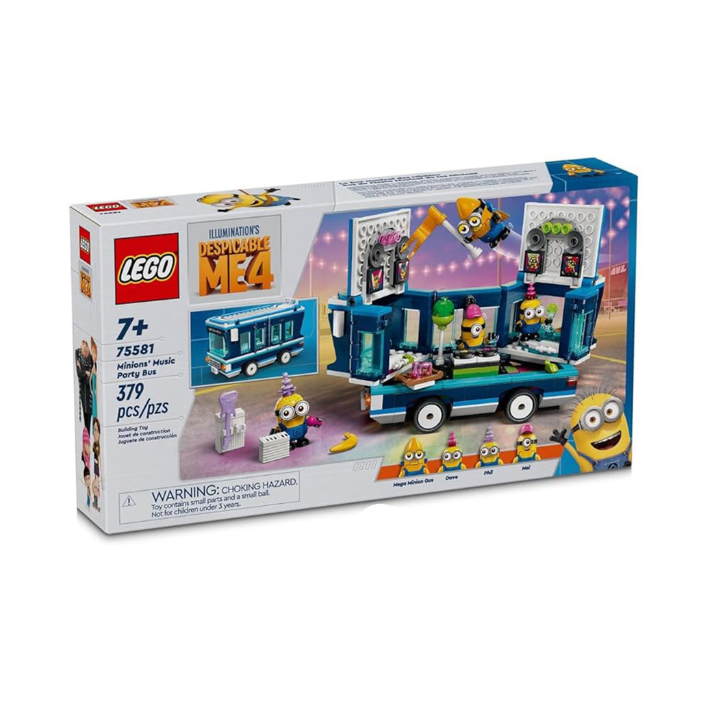 LEGO® Illumination's Despicable Me 4 Minion's Music Party Bus Building Set 75581