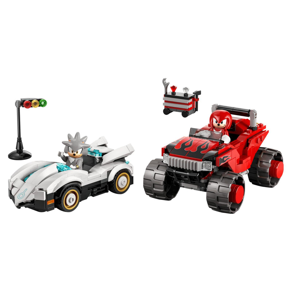 LEGO® Sonic The Hedgehog Silver's Car VS Knuckles' Monster Truck Building Set 77118