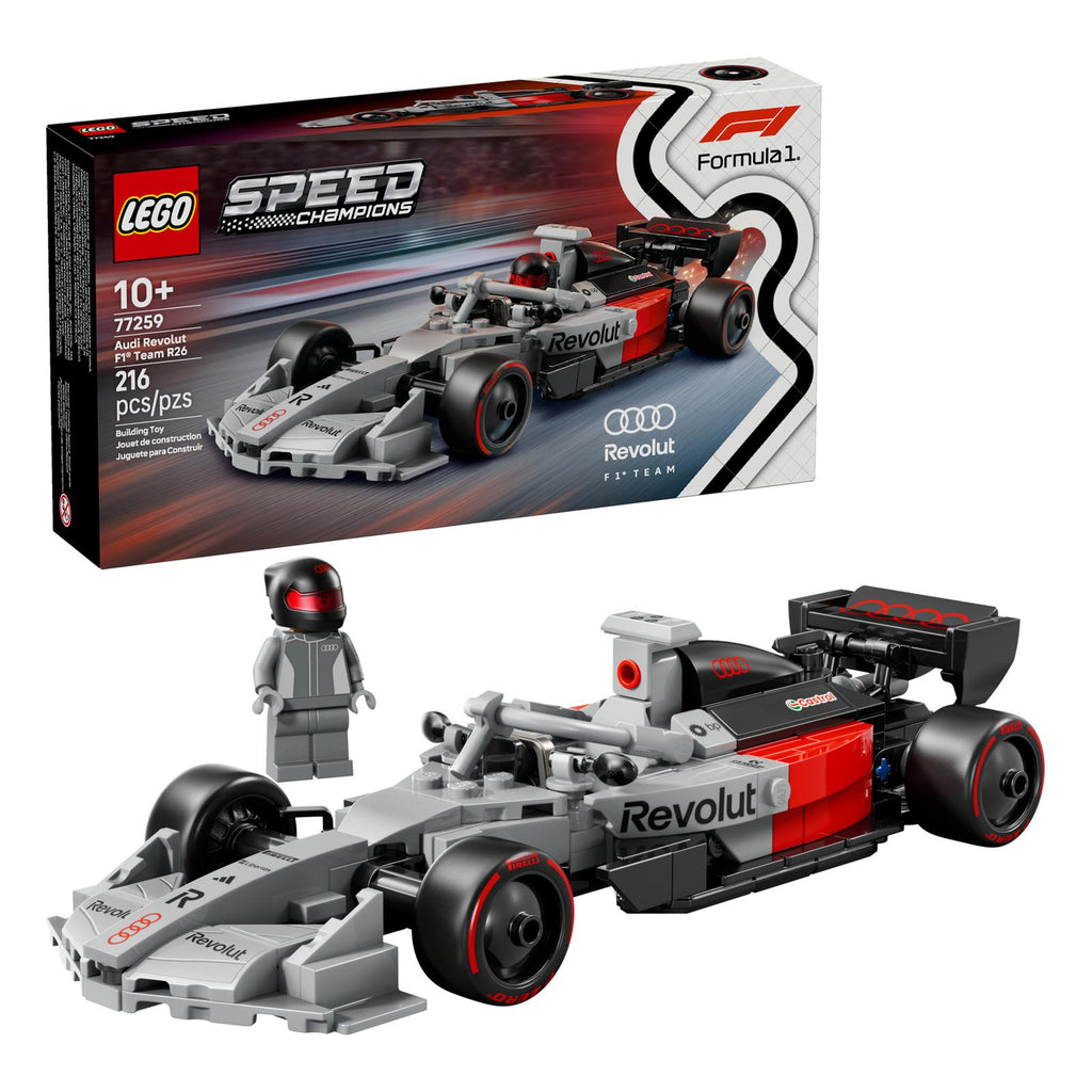 LEGO® Speed Champions Audi Revolut F1® Team R26 Race Car Building Set 77259 - Radar Toys