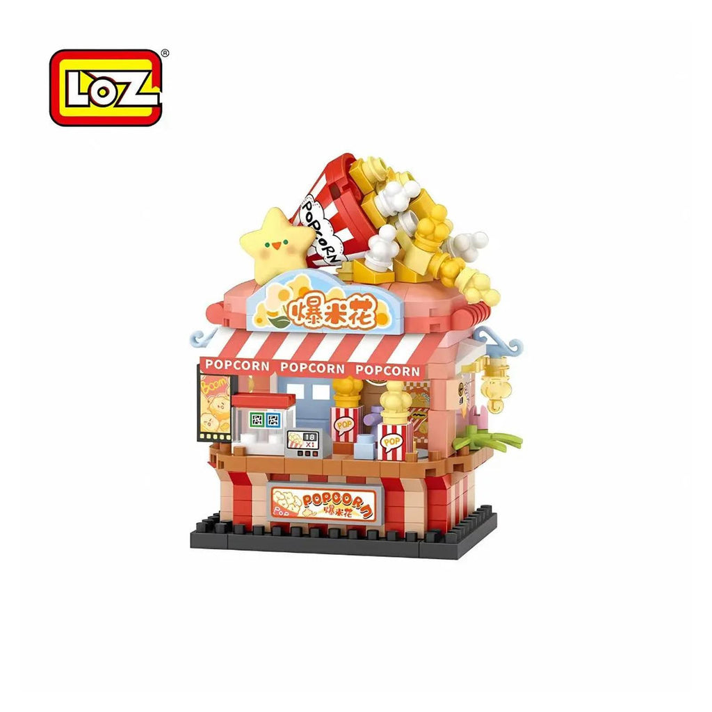 LOZ DIY Street Mini Micro Block Popcorn Shop 360 Piece Building Set