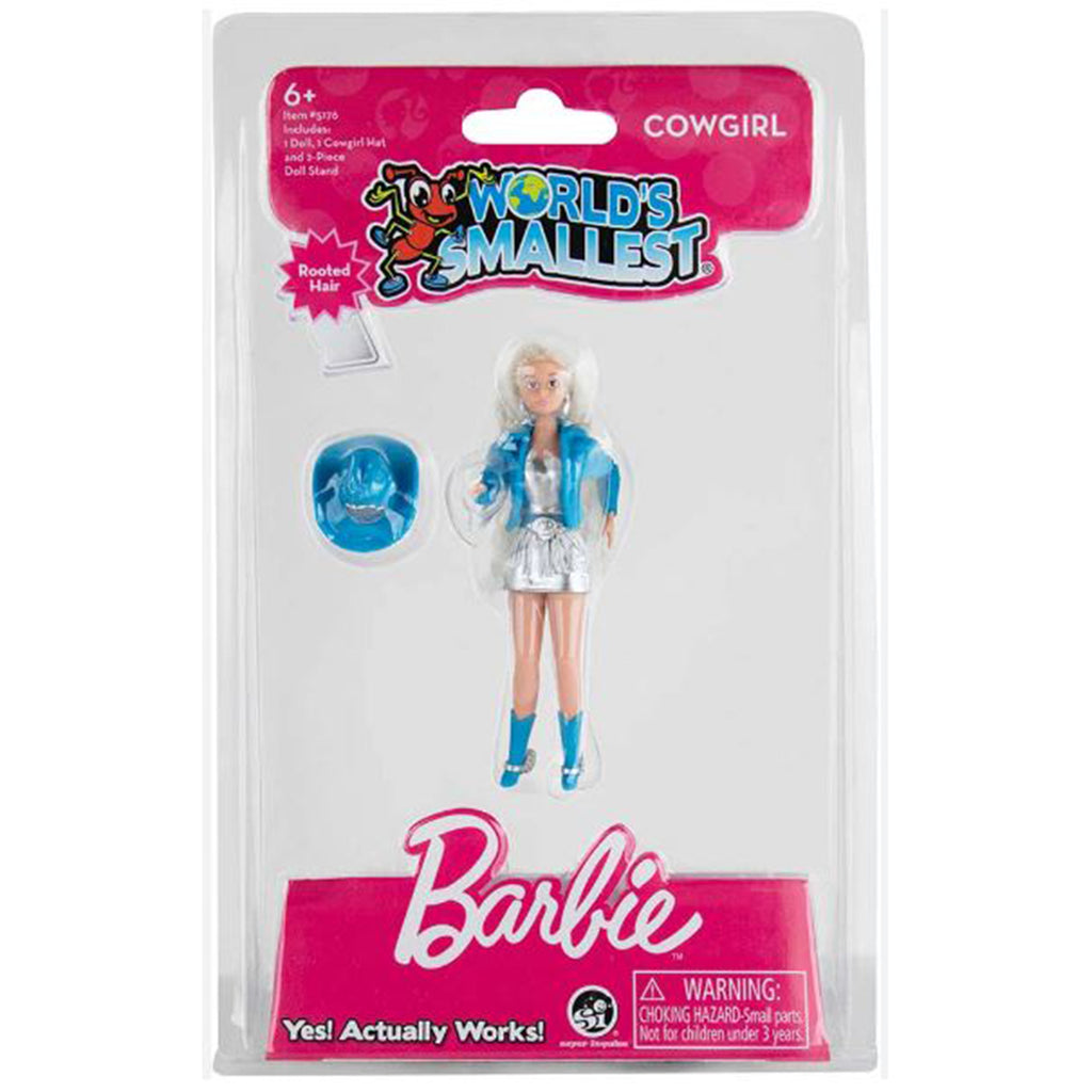Super Impulse World's Smallest Cowgirl Barbie With Rooted Hair