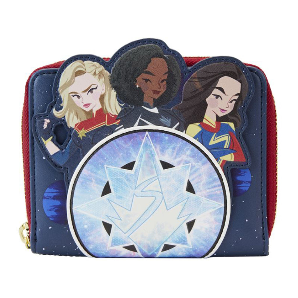 Loungefly Marvel The Marvels Group Zip Around Wallet