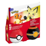 MEGA Pokemon Charmander And Pichu With Poke Balls Building Set - Radar Toys