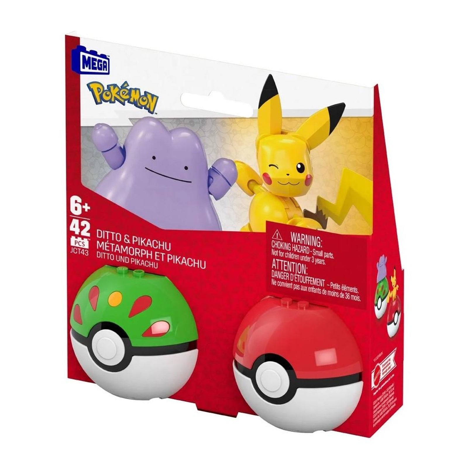 MEGA Pokémon Set Da Costruzione: Pikachu, Charmander E Meowth Della Regione Di Kanto – 529 Pezzi
