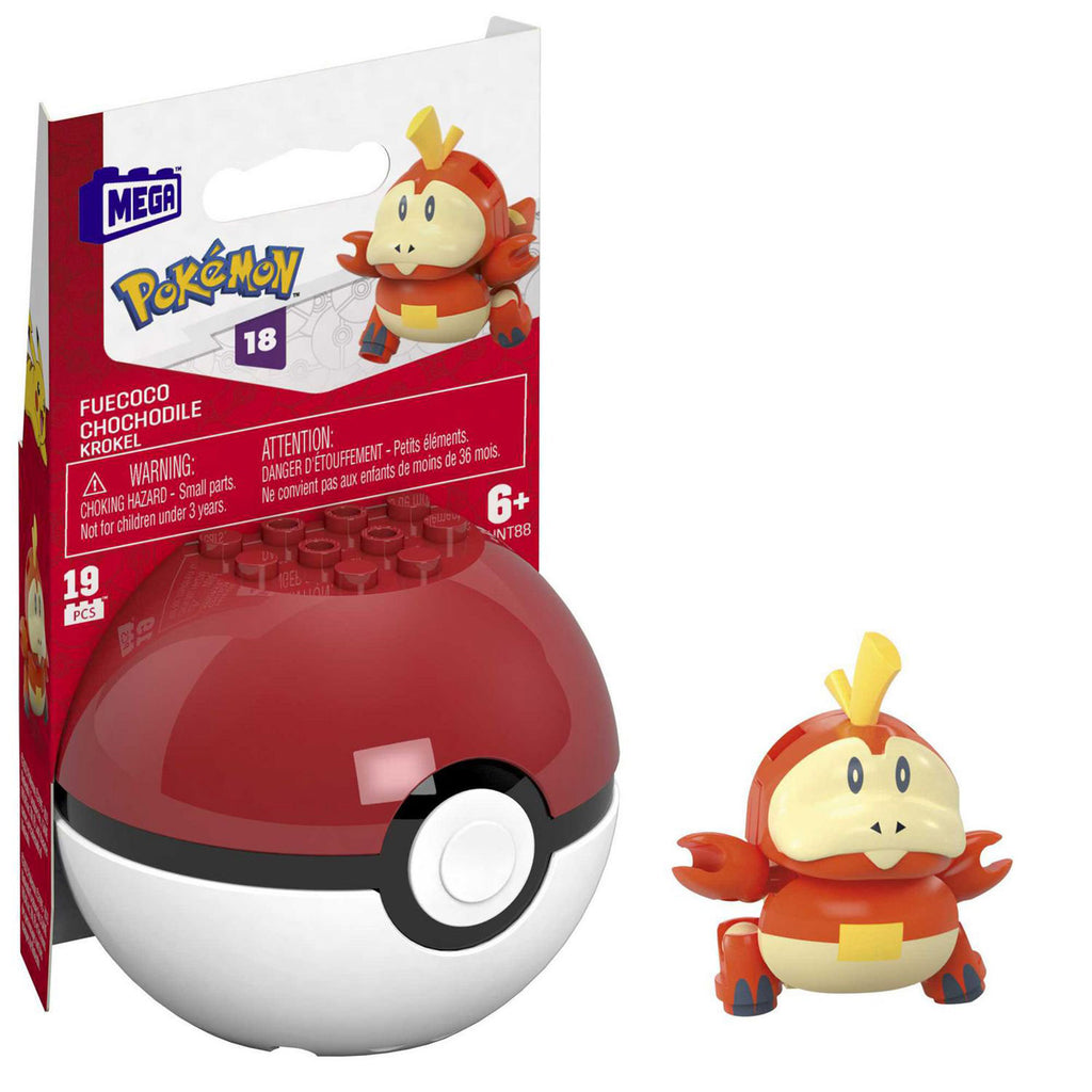 MEGA Pokemon Generations Fuecoco Poke Ball Building Set - Radar Toys