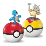 MEGA Pokemon Squirtle And Cubone With Poke Balls Building Set - Radar Toys