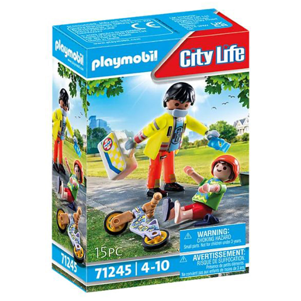 Playmobil City Life Paramedic With Patient Building Set 71245 - Radar Toys