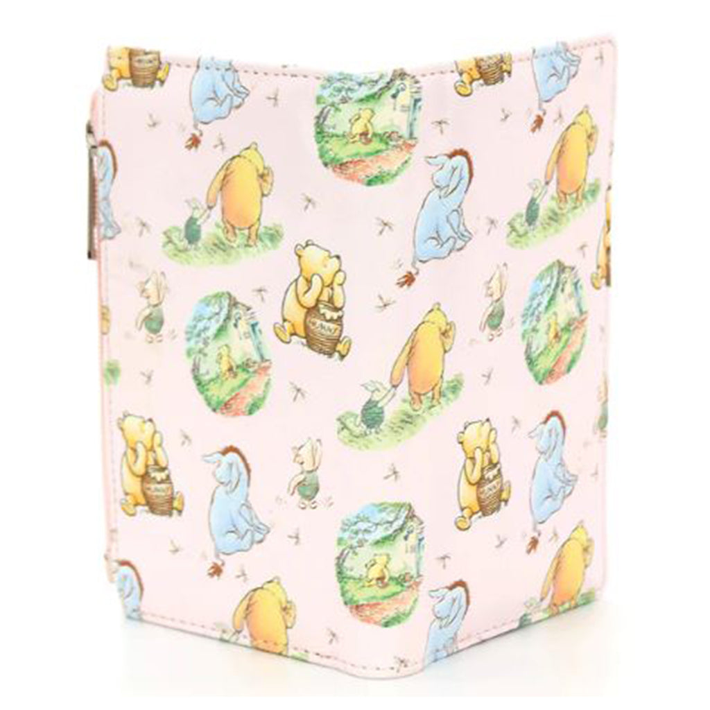Comeco Winnie The Pooh Book All Over Print Pink Vinyl Wallet - Radar Toys