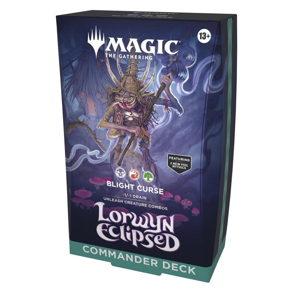 Magic The Gathering Lorwyn Eclipsed Blight Curse Commander Deck - Radar Toys