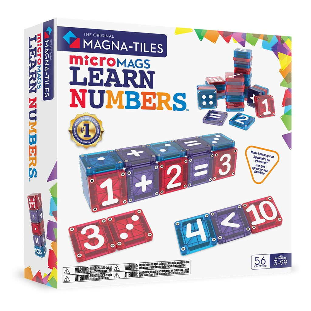 Magna-Tiles Learn Numbers 56 Piece Building Set - Radar Toys
