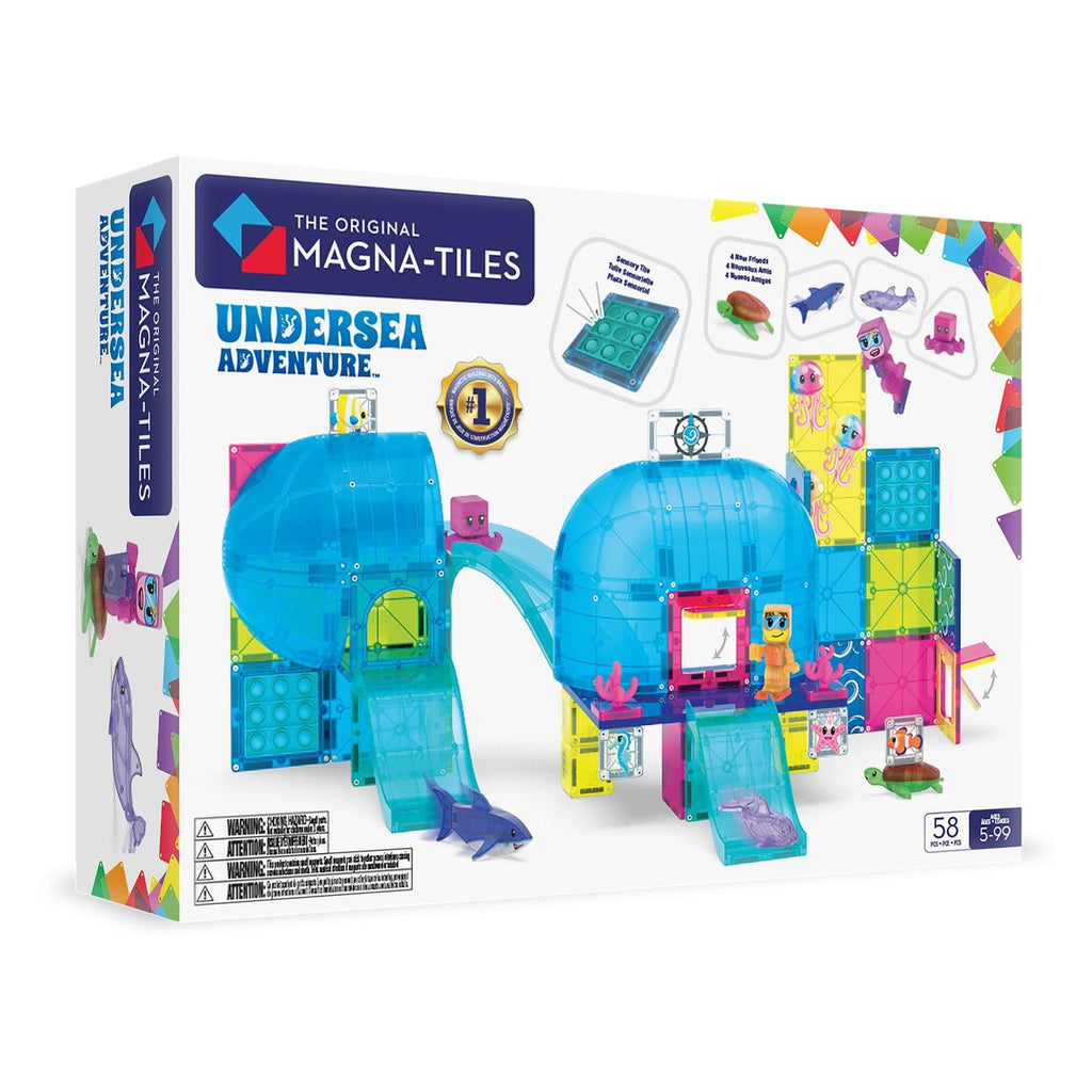 Magna-Tiles Undersea Adventure 58 Piece Building Set - Radar Toys