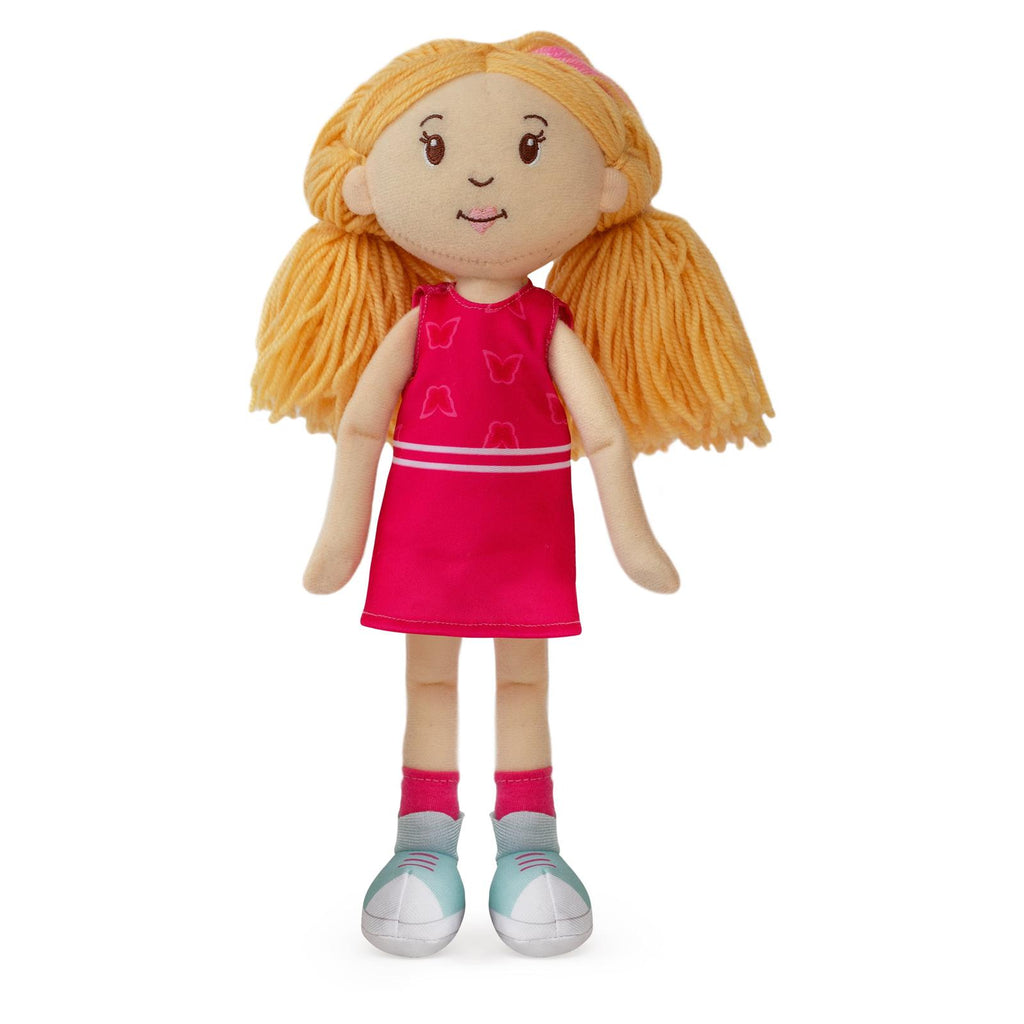 Manhattan Toys Groovy Girls Peach Skin Blonde Hair Rose 13 Inch Plush Doll