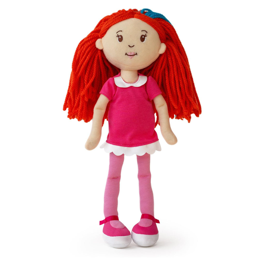 Manhattan Toys Groovy Girls Peach Skin Red Hair Poppy 13 Inch Plush Doll