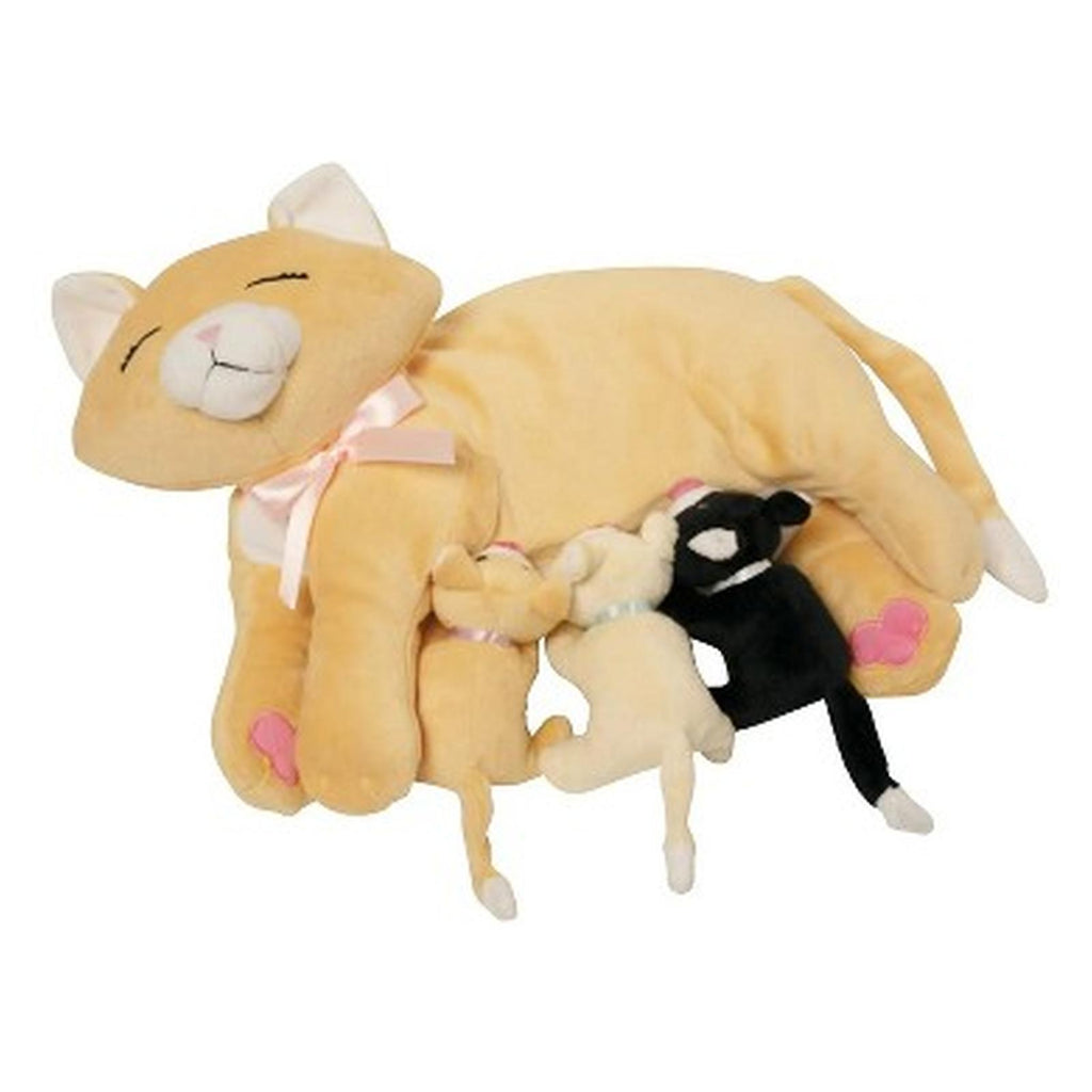 Manhattan Toys Nursing Nina Cat 10 Inch Plush Figure