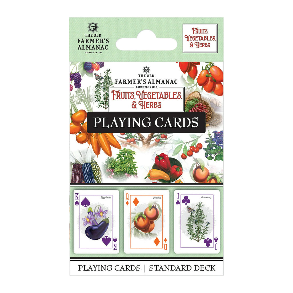 Masterpieces Farmers Almanac Backyard Garden Flowers Playing Cards