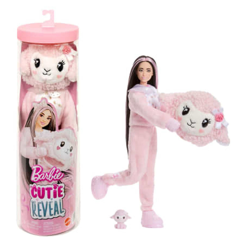 Mattel Barbie Cutie Reveal Brunette Doll With Lamb Suit