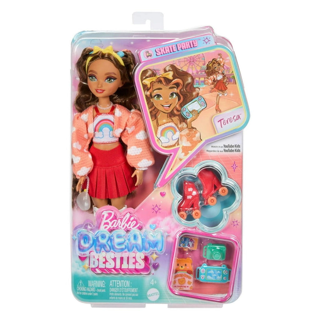 Mattel Barbie Dream Besties Skate Party Teresa Doll