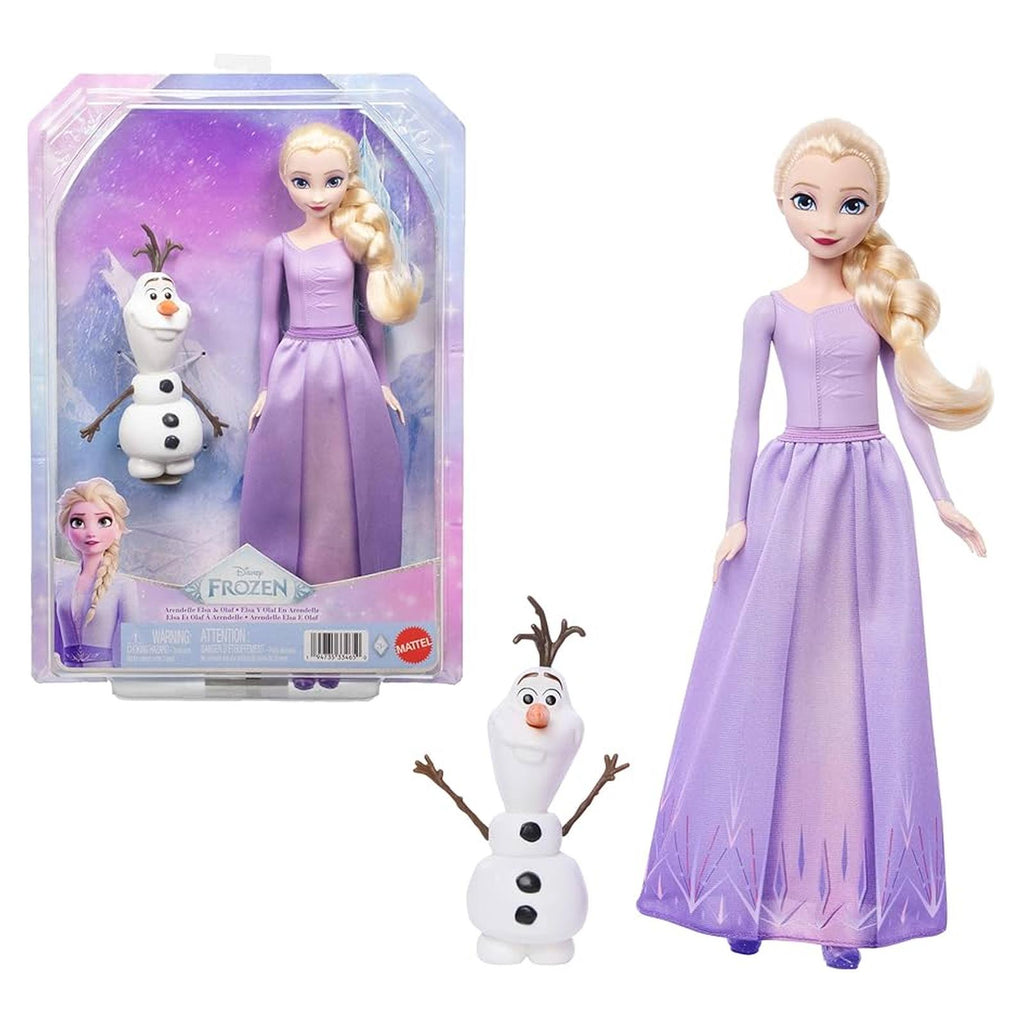Mattel Disney Frozen Arendelle Elsa And Olaf Doll Set