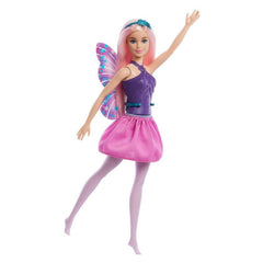 Mattel Barbie Fantasy Dreamtopia Fairy Pink Hair Purple Dress Doll - Radar Toys