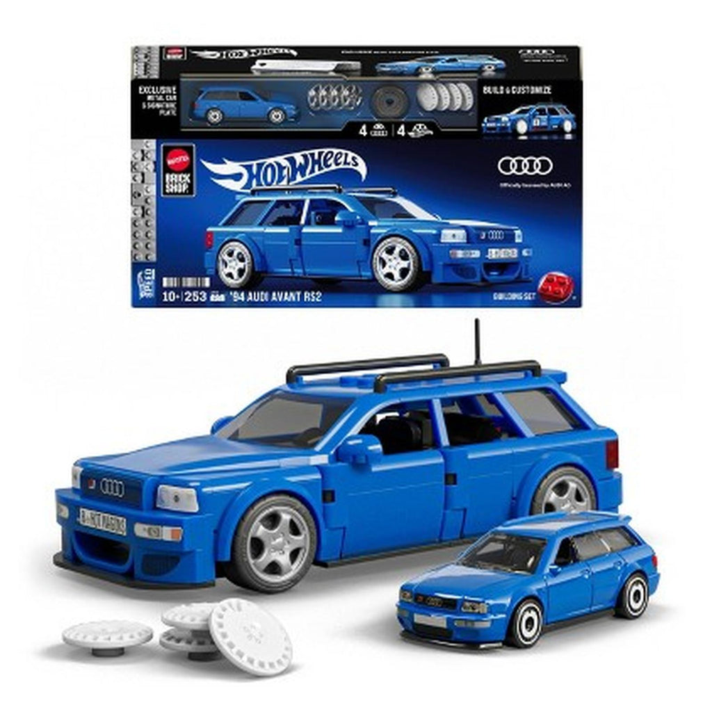 Mattel Brick Shop Hot Wheels 1994 Audi Avant RS2 Building Set
