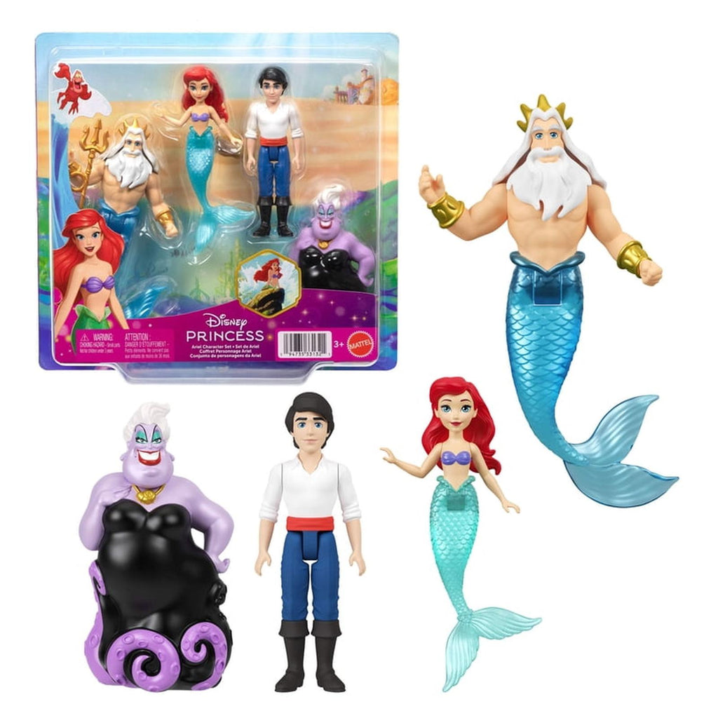 Mattel Disney Princess Ariel Character Figure Set