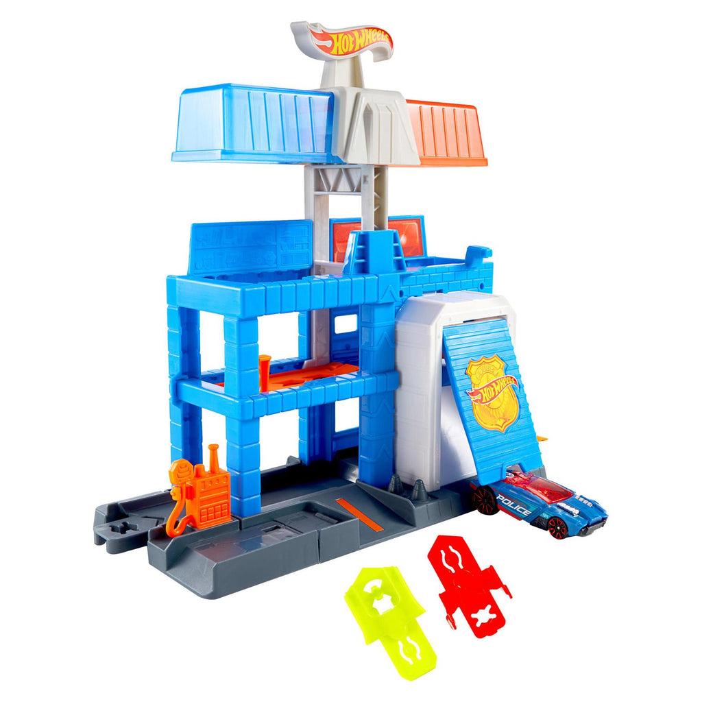 Mattel Hot Wheels City Downtown Police Tower Set