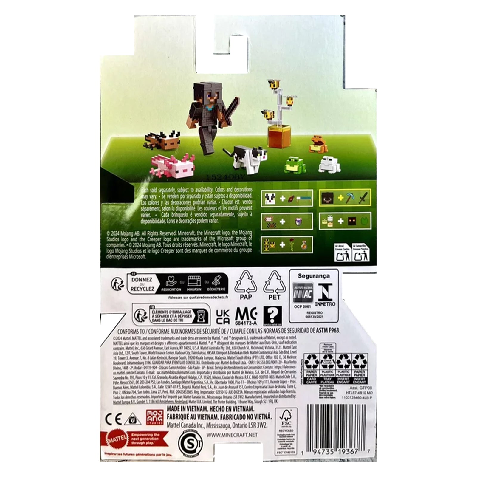 Mattel - Minecraft - Steve – Legacy Distribution Mattel - Minecraft - Steve – Legacy Distribution