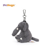McHugs Wealthy Storm Elephant 4 Inch Plush Bag Charm - Radar Toys